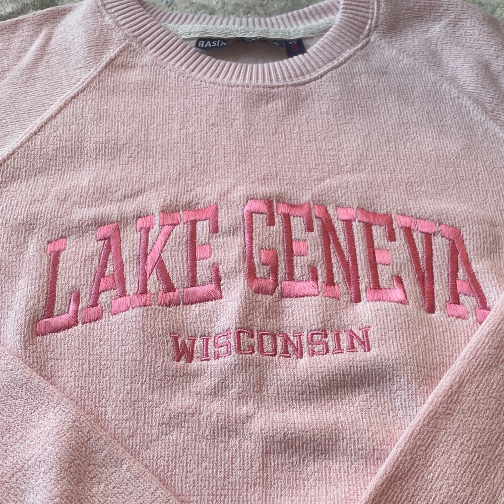 Pink Lake Geneva Sweatshirt